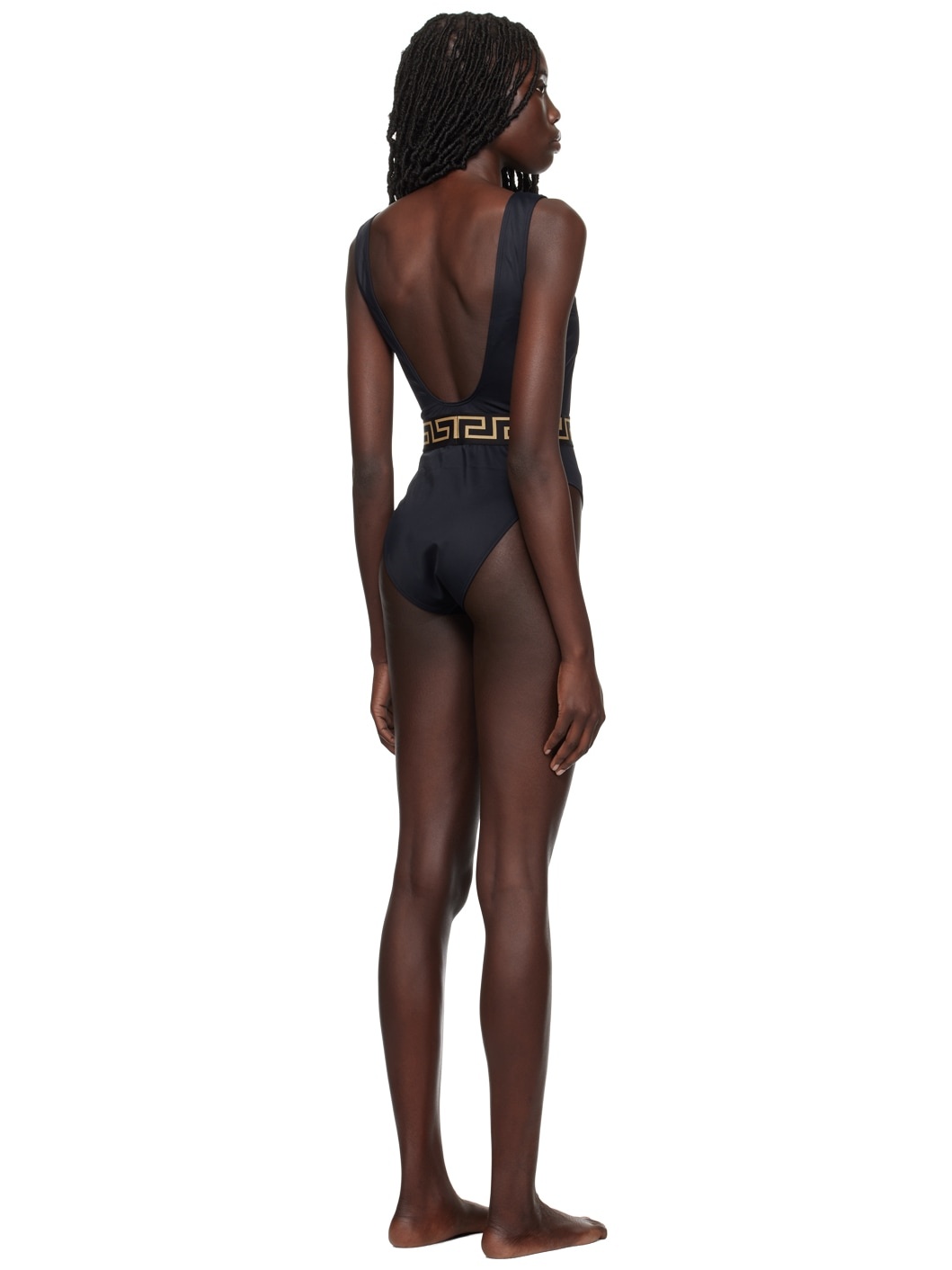 Black Greca Swimsuit - 3