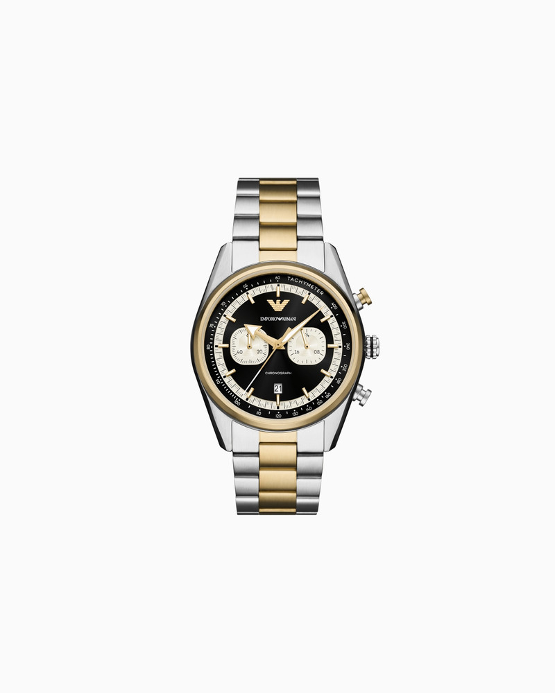 CHRONOGRAPH TWO-TONE STAINLESS STEEL WATCH 1