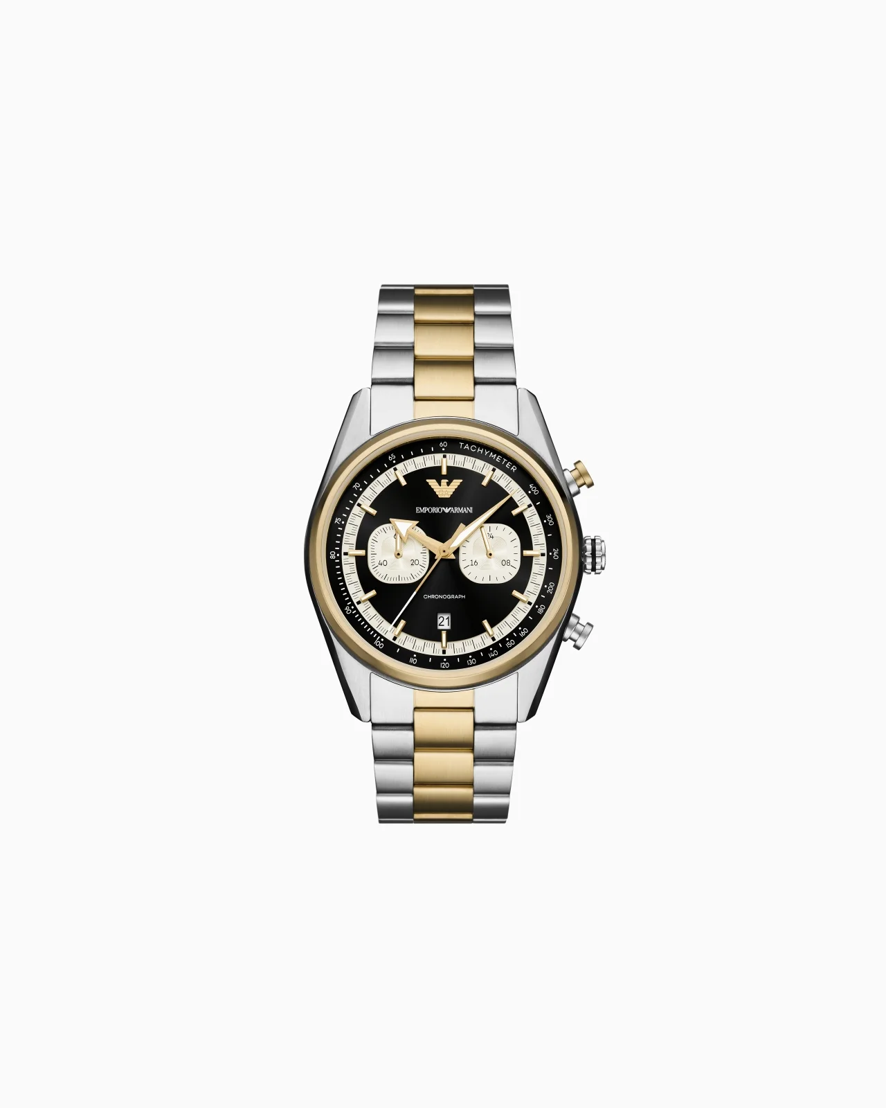 CHRONOGRAPH TWO-TONE STAINLESS STEEL WATCH - 1