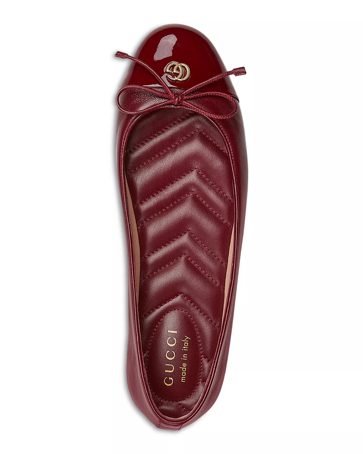 Women's New Marmont GG Leather Ballet Flats - 6