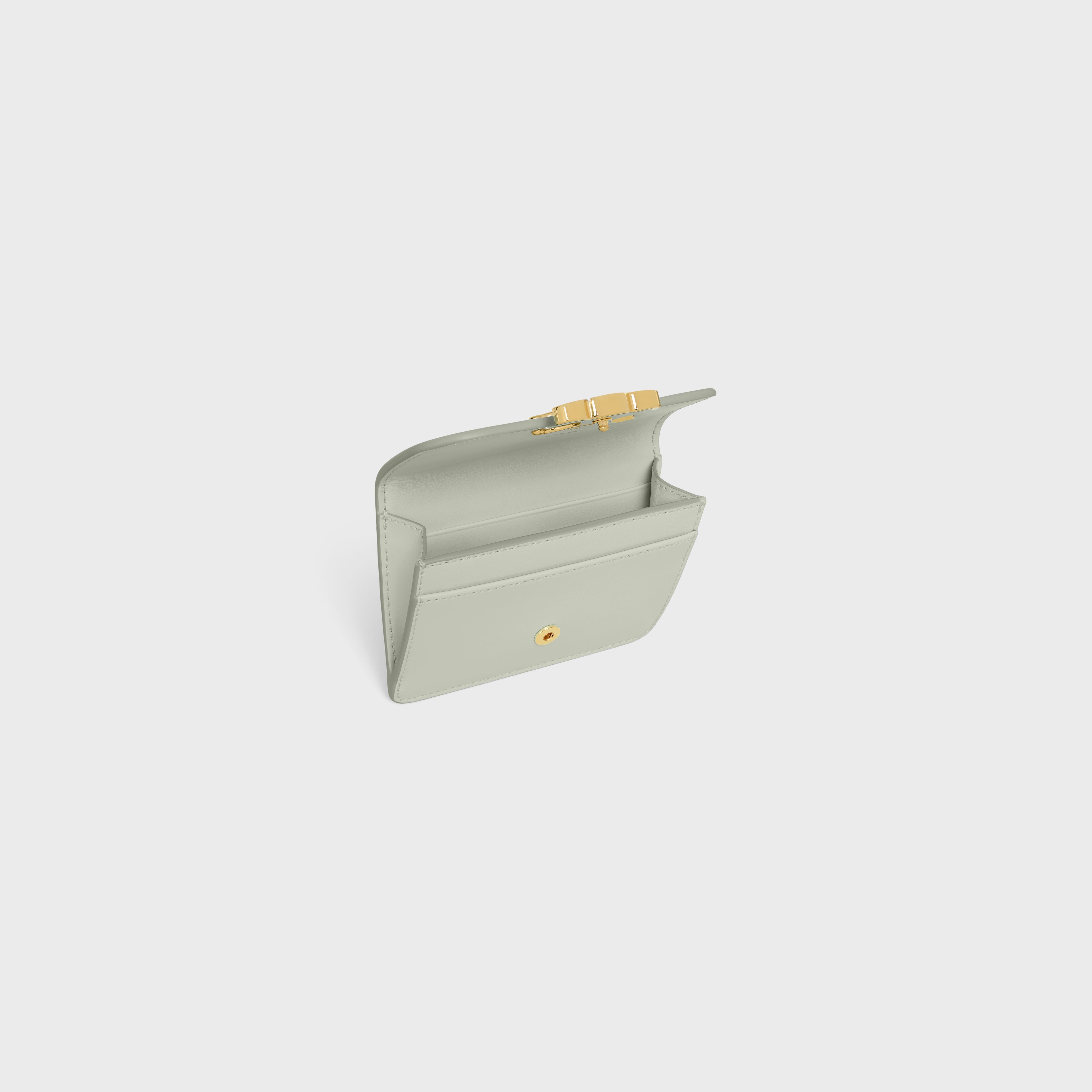 CARD HOLDER WITH FLAP TRIOMPHE in Shiny calfskin - 4