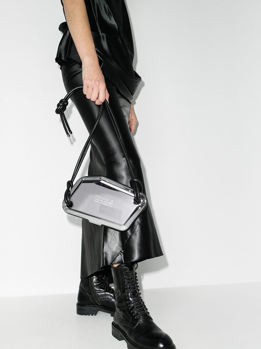 engraved-logo crossbody bag - 2