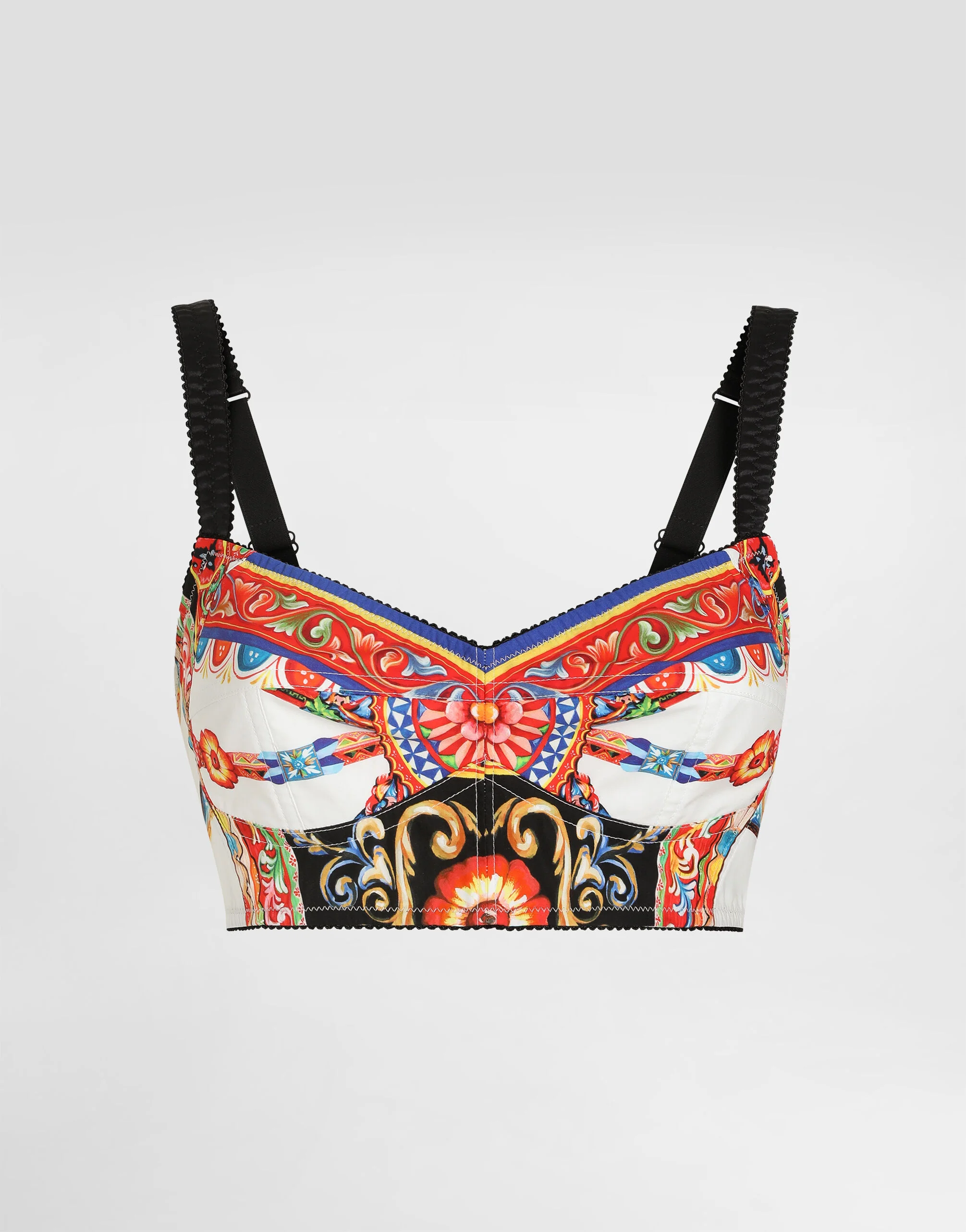 Carretto-print poplin top - 1