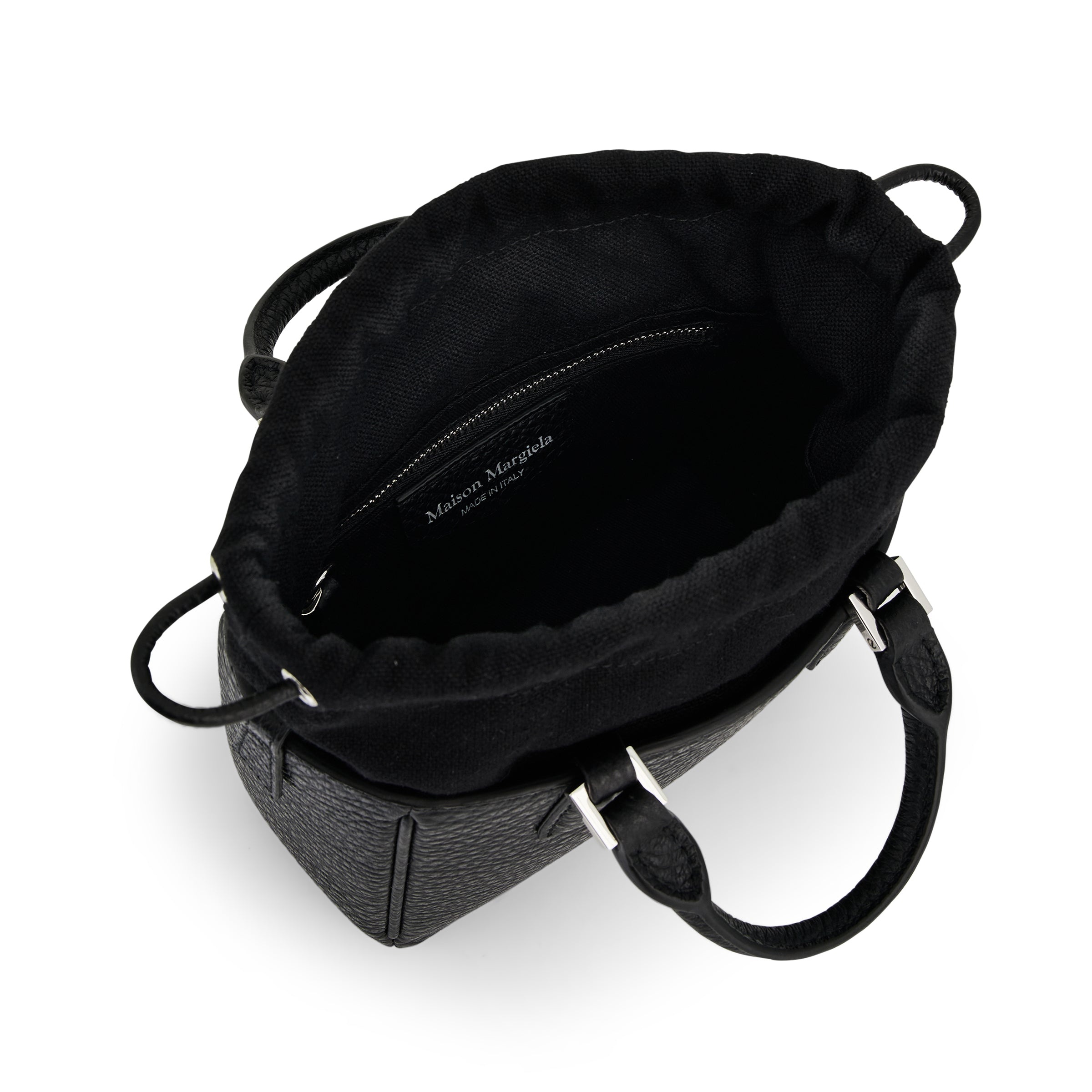 5AC Horizontal Tote Bag in Black - 5