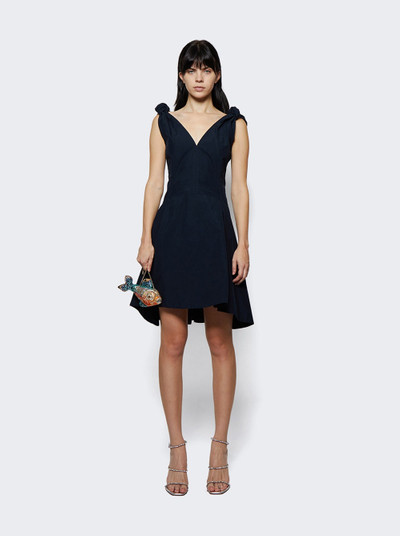 Bottega Veneta Compact Cotton Dress Abyss outlook