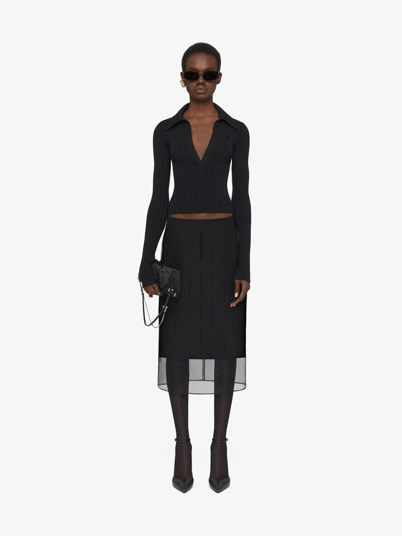 Givenchy SKIRT IN ORGANZA WITH CRYSTALS outlook