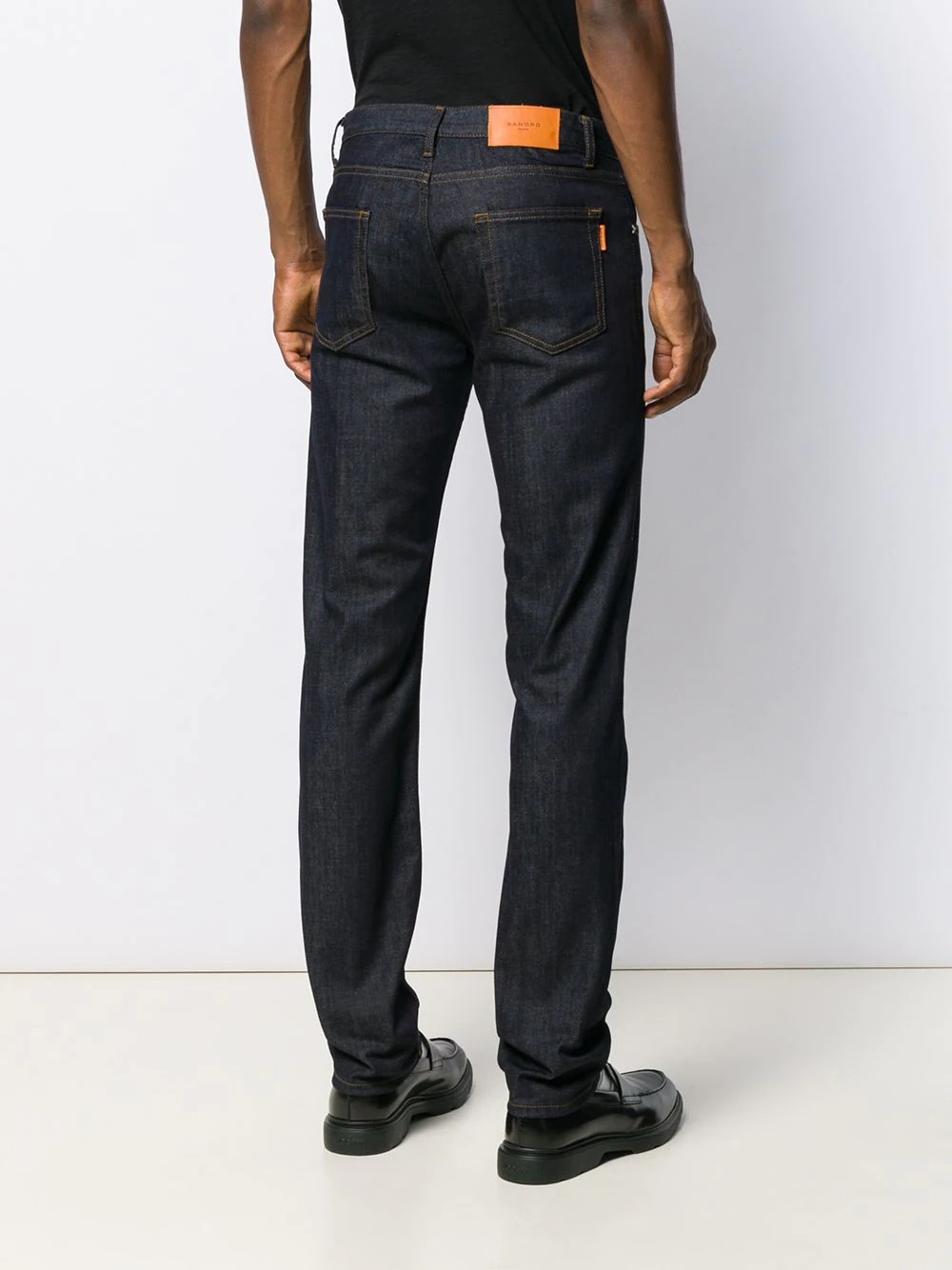 slim-fit raw jeans - 4