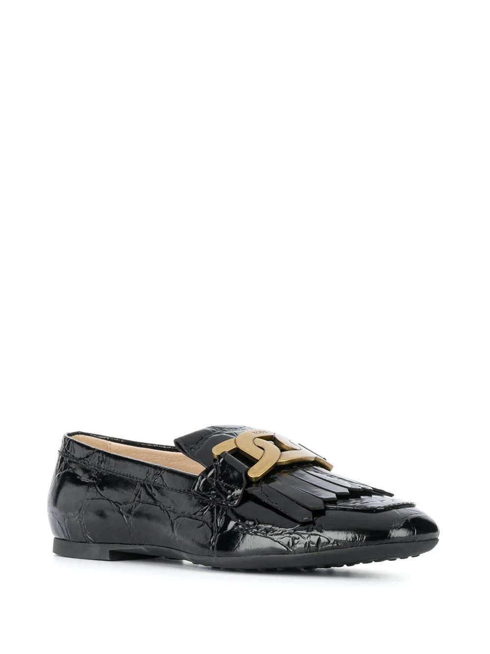 chain-link appliqué loafers - 2