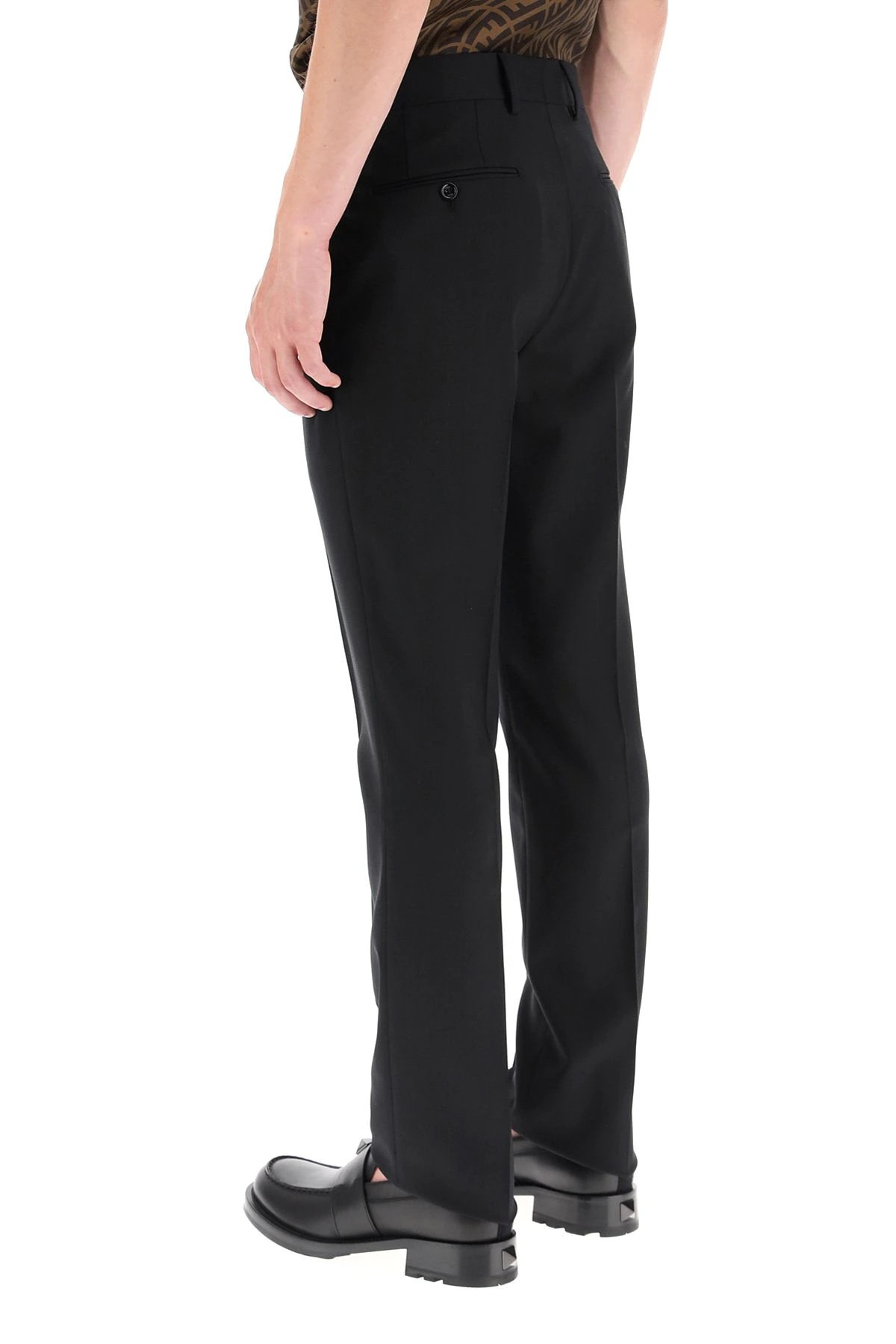 WOOL TROUSERS WITH A JOUR PATTERN - 4