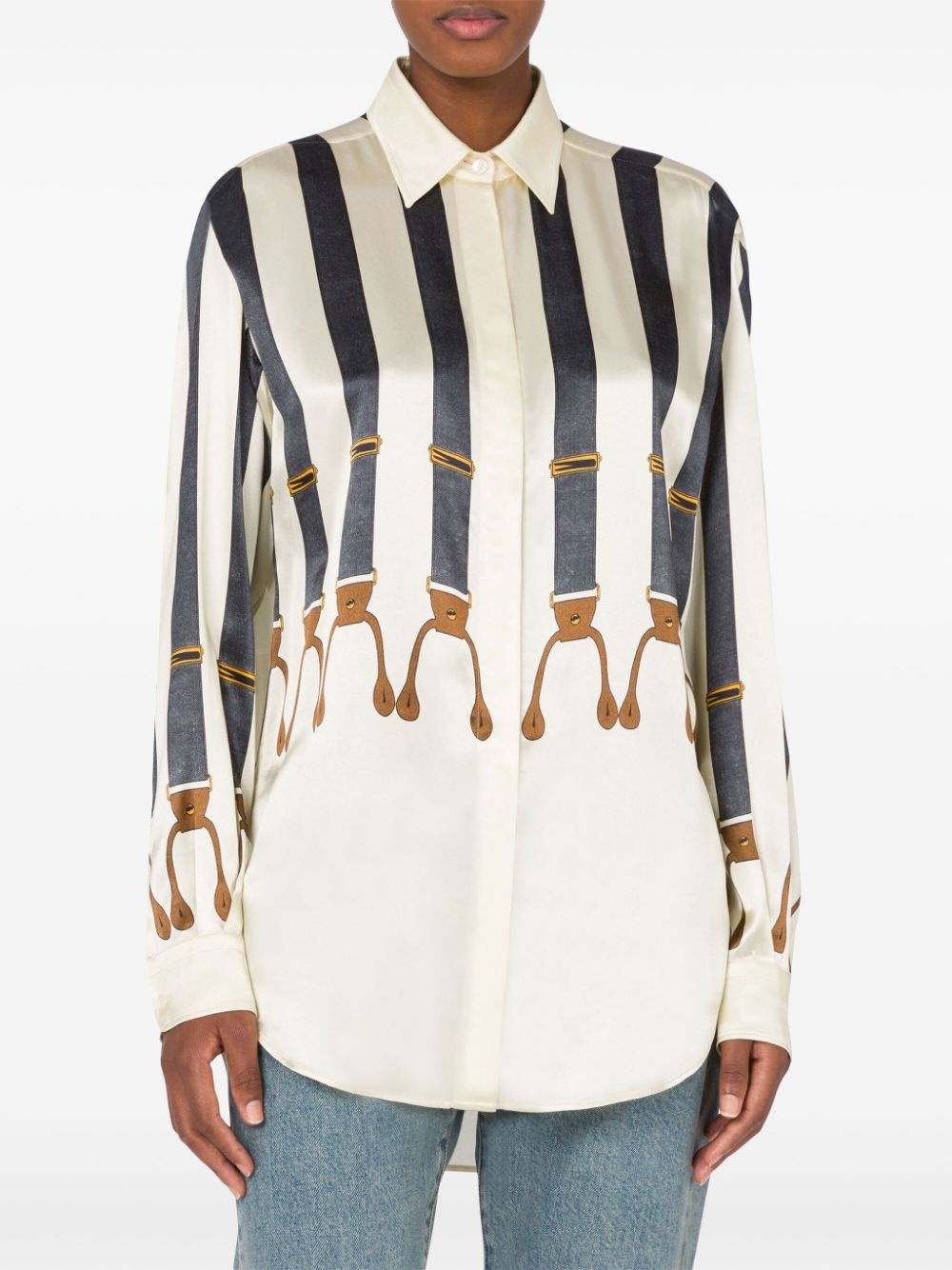 Belt Print Shirt - 2