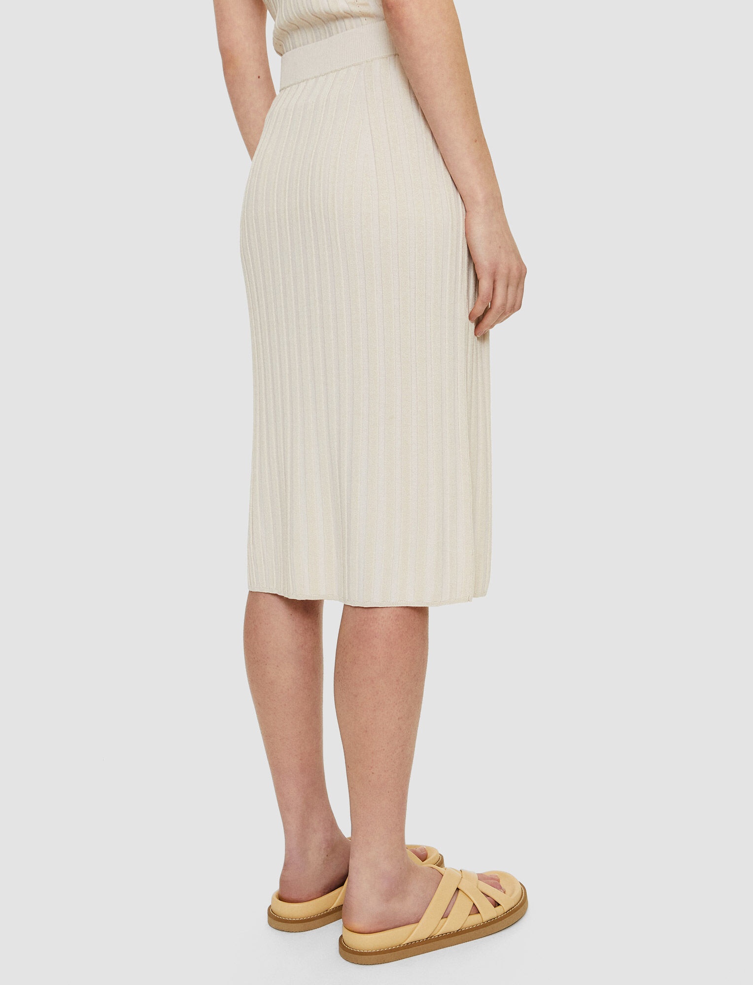 Satiny Rib Skirt - 3