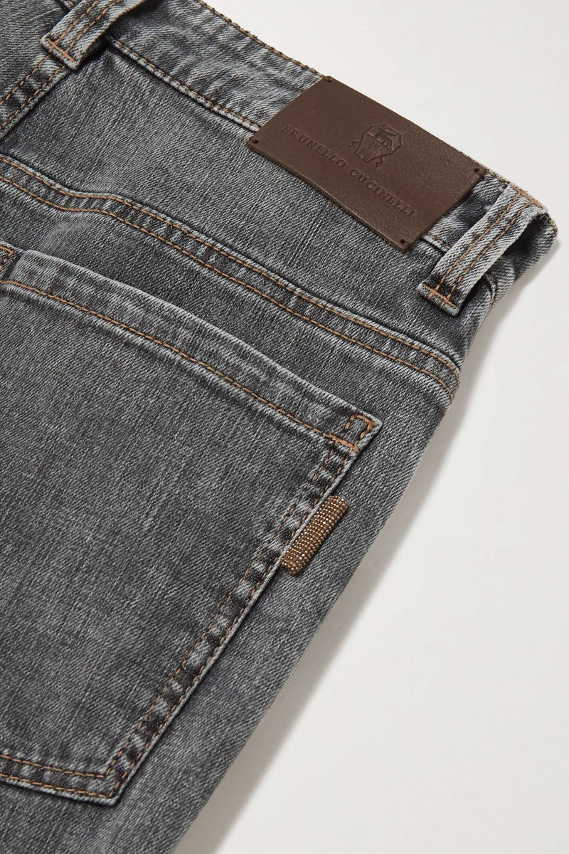 Belted high-rise slim-leg jeans 6