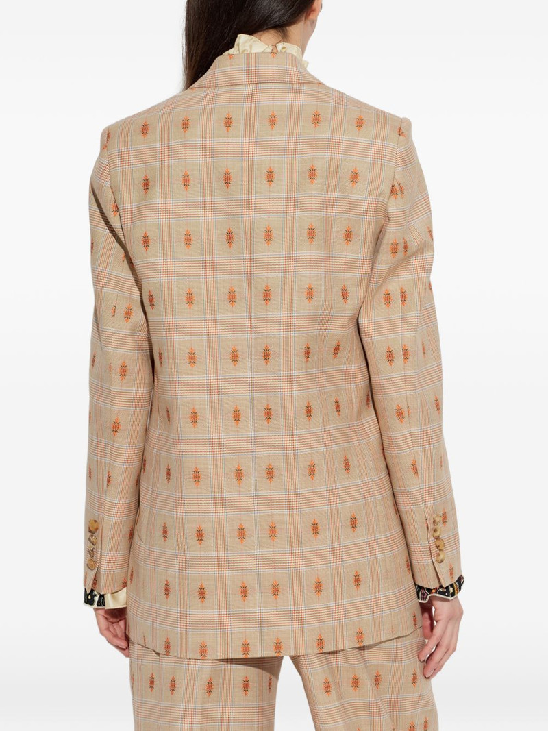 check-patterned blazer 4