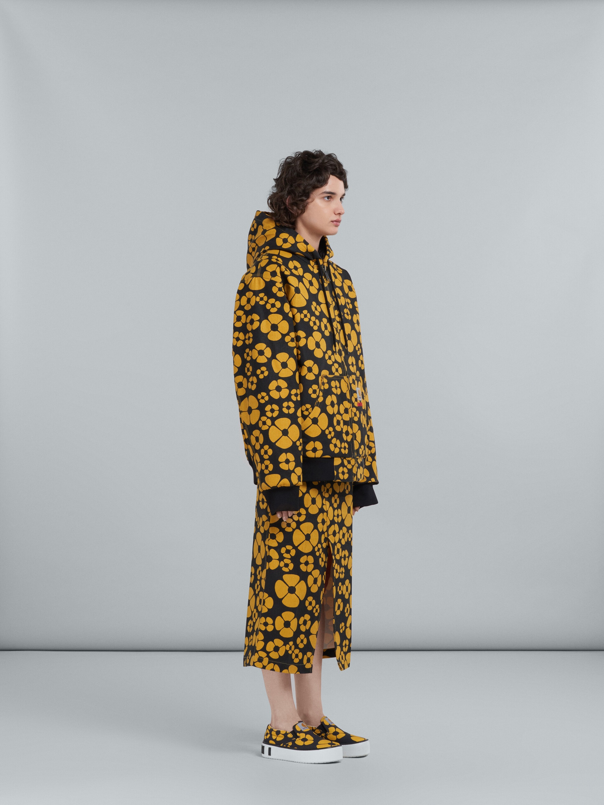 MARNI X CARHARTT WIP - YELLOW MIDI SKIRT - 5
