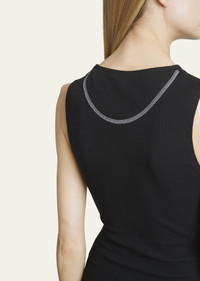 【直営・関税送料込】Anagram vest dress i Loewe Anagram Logo Ribbed Tank Dress | bergdorfgoodman
