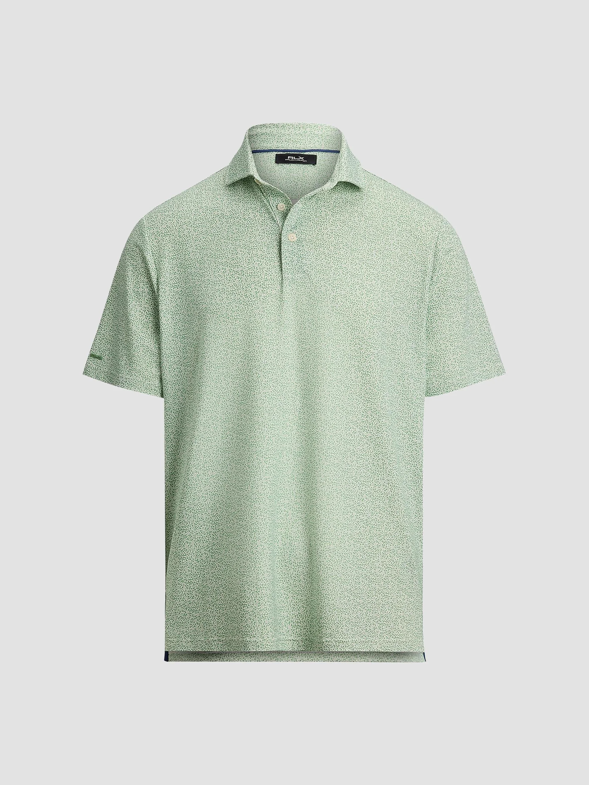 Men's Lightweight Airflow Knit Polo Shirt - Outback Green Savannah Vine - 1