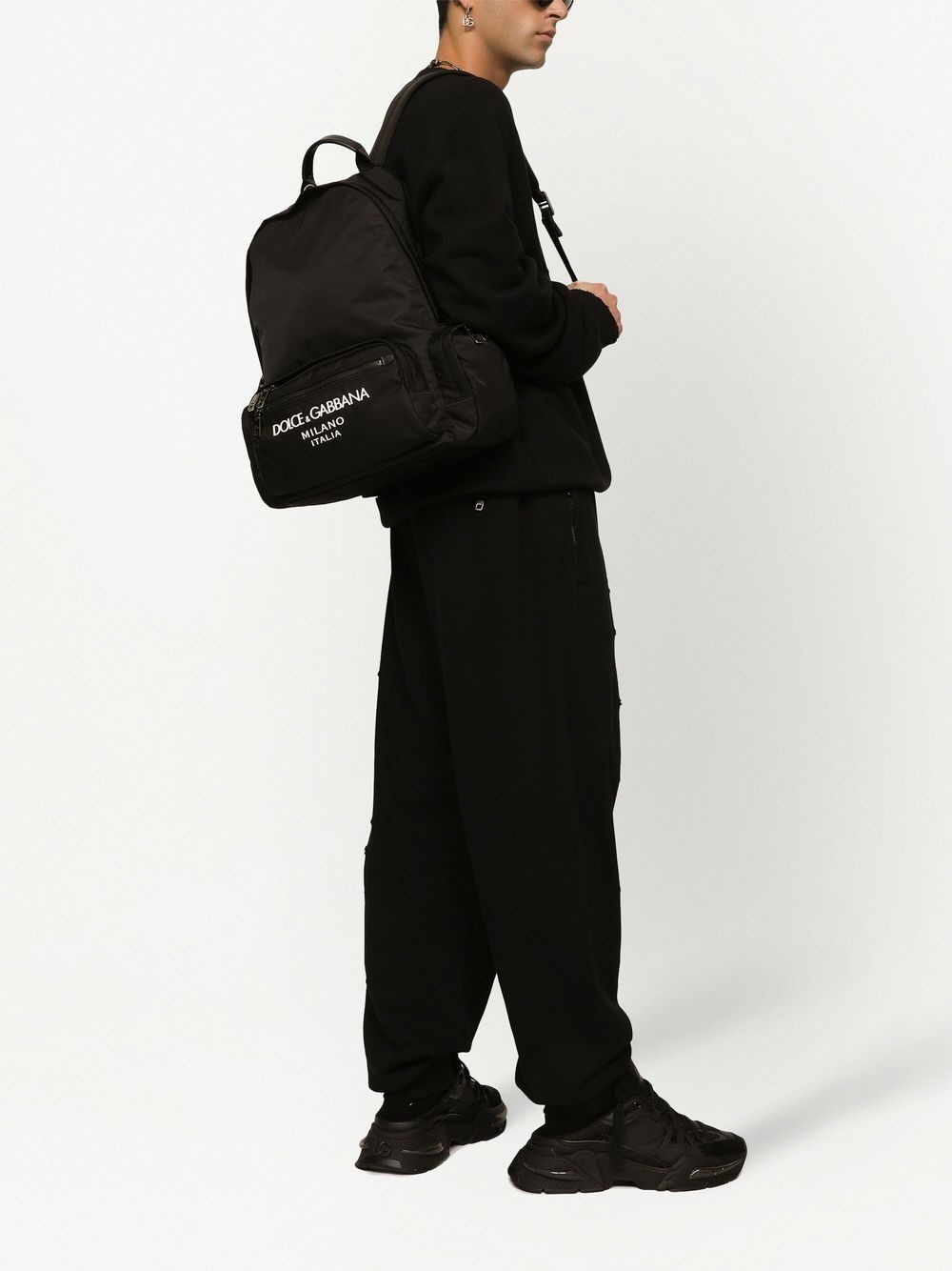 logo-print backpack - 2