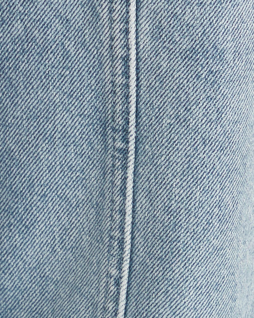 Jeans Loose Fit Dark Blue Denim Light blue - 7