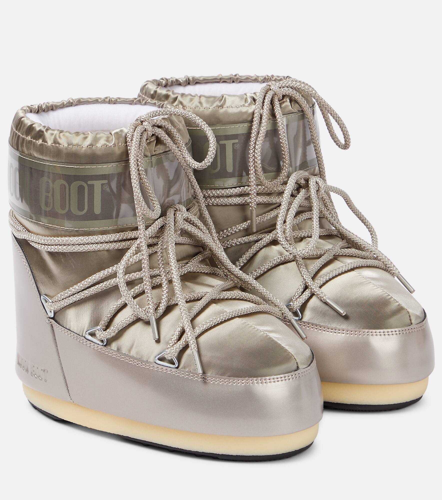 Icon Low Glance satin snow boots - 1