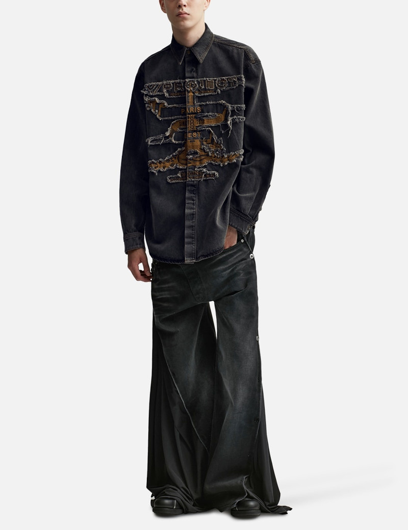 EVERGREEN PARIS' BEST PATCH DENIM SHIRT 5
