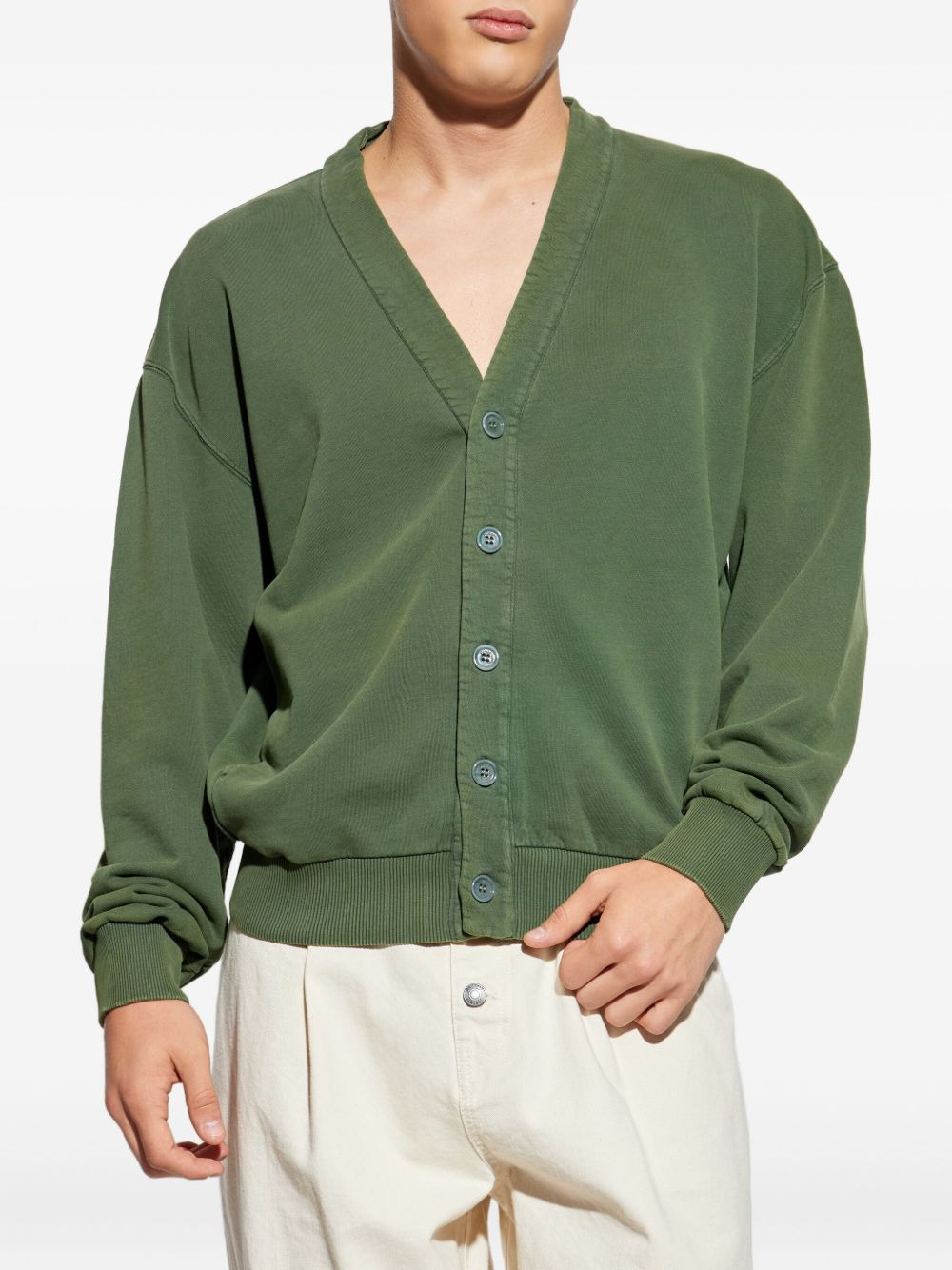 buttoned cotton jacket - 3