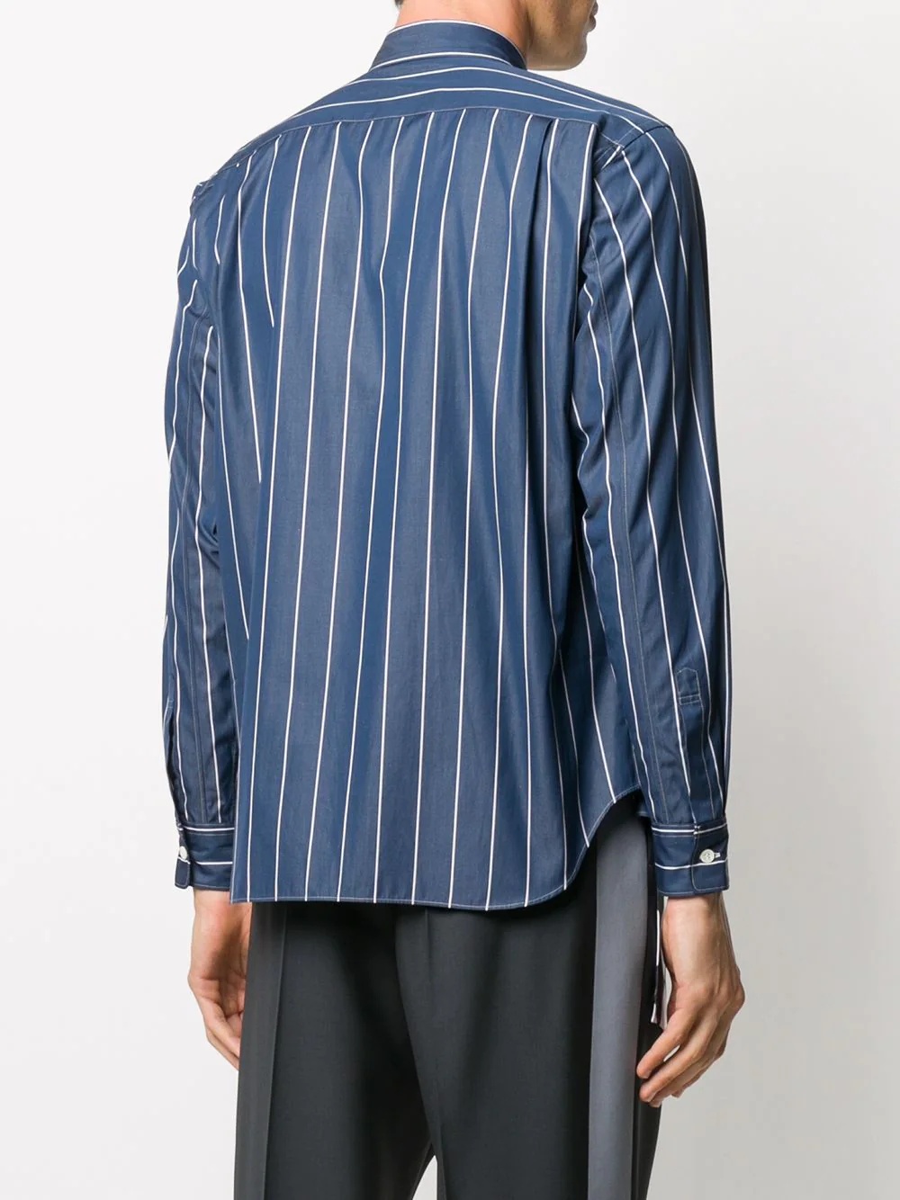 long-sleeve pinstripe shirt - 4