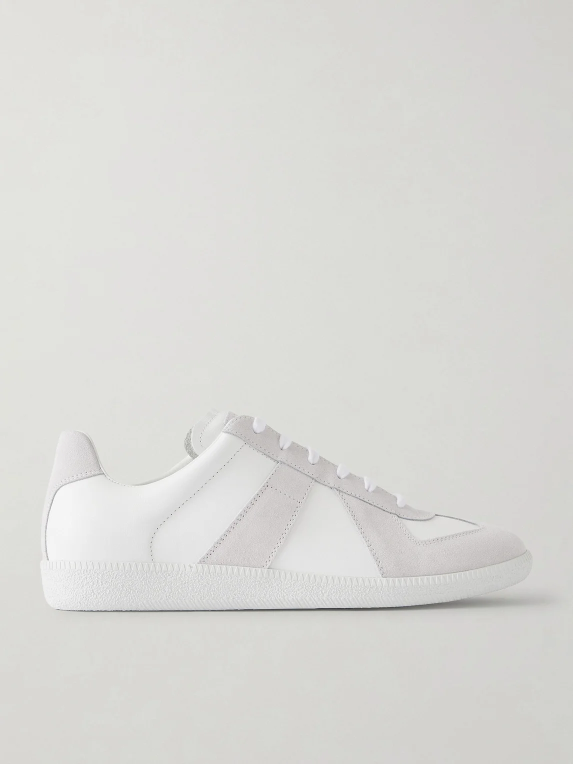 Replica Leather and Suede Sneakers - 1
