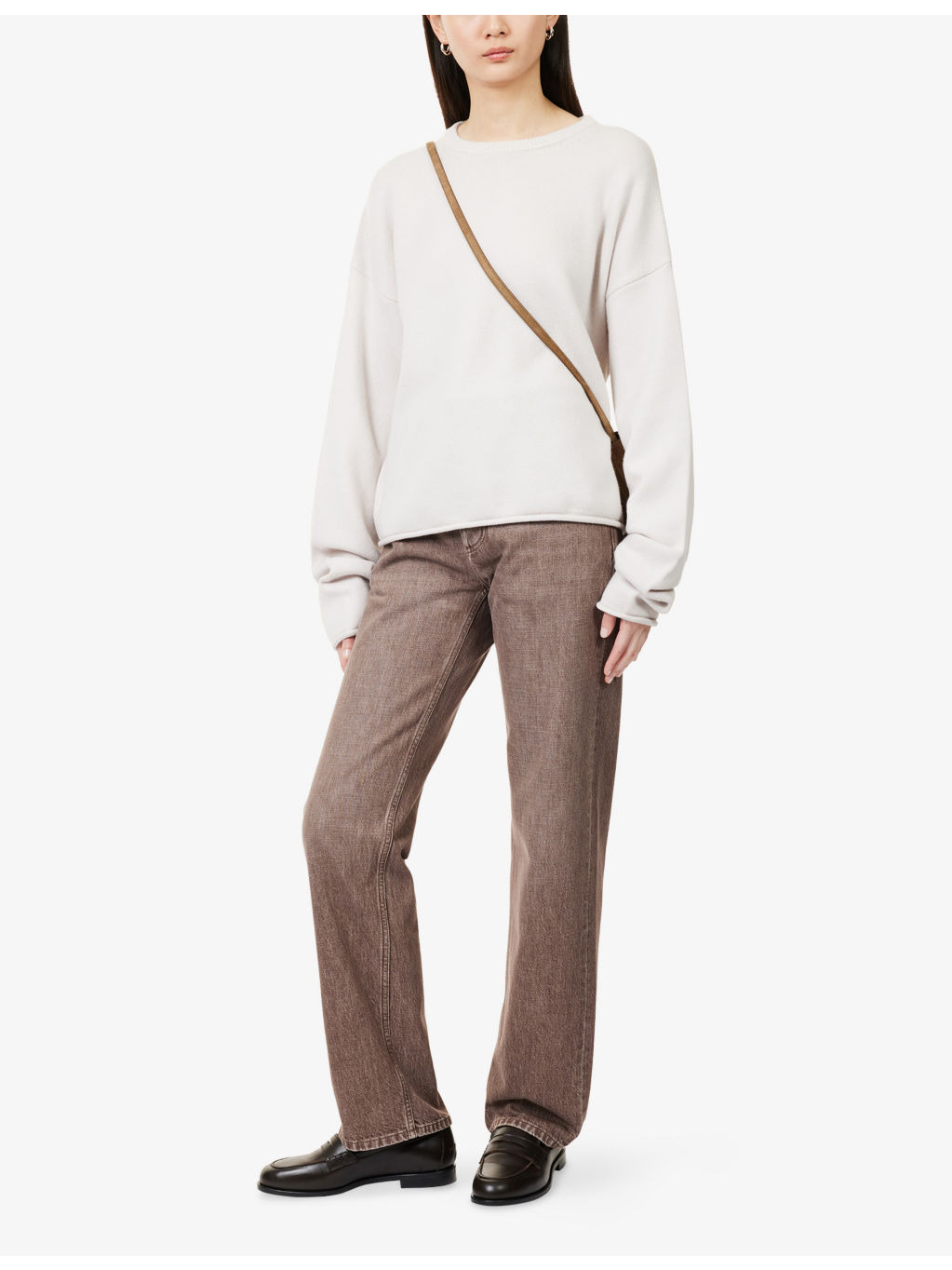 N426 Comfy Long-Sleeve Cashmere Blend Knitted Jumper - 2