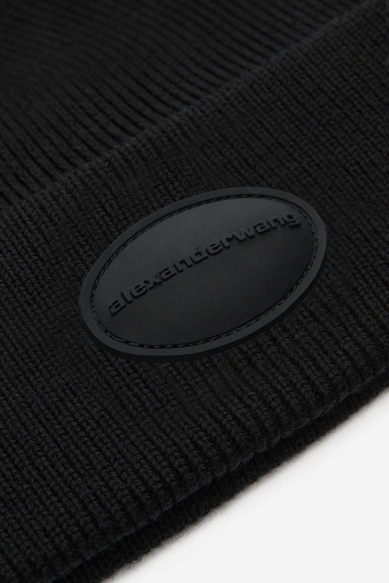 dome logo beanie in ribbed wool stretch 3