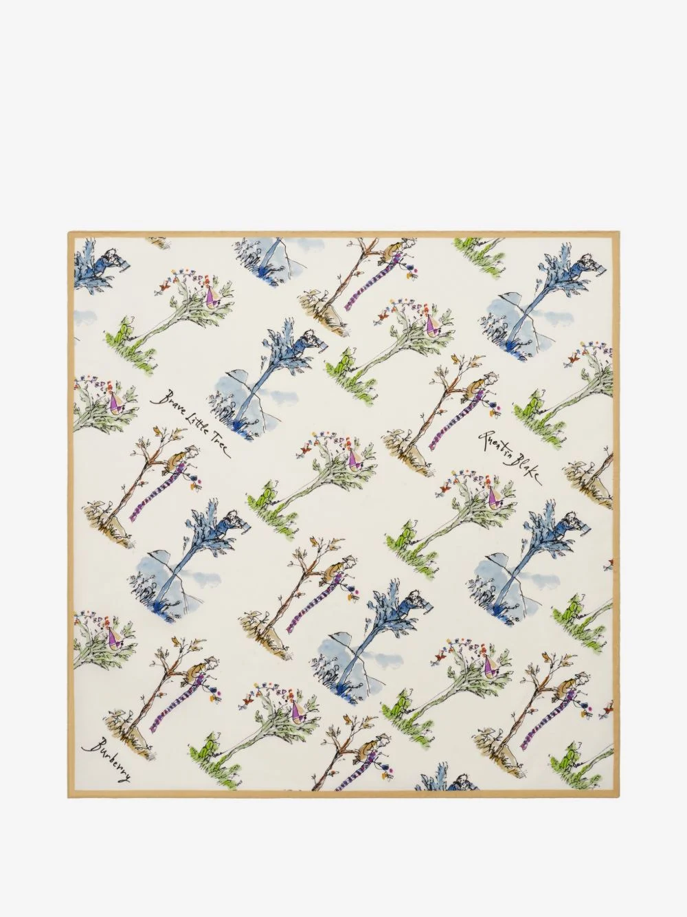 Brave Little Tree silk scarf - 1