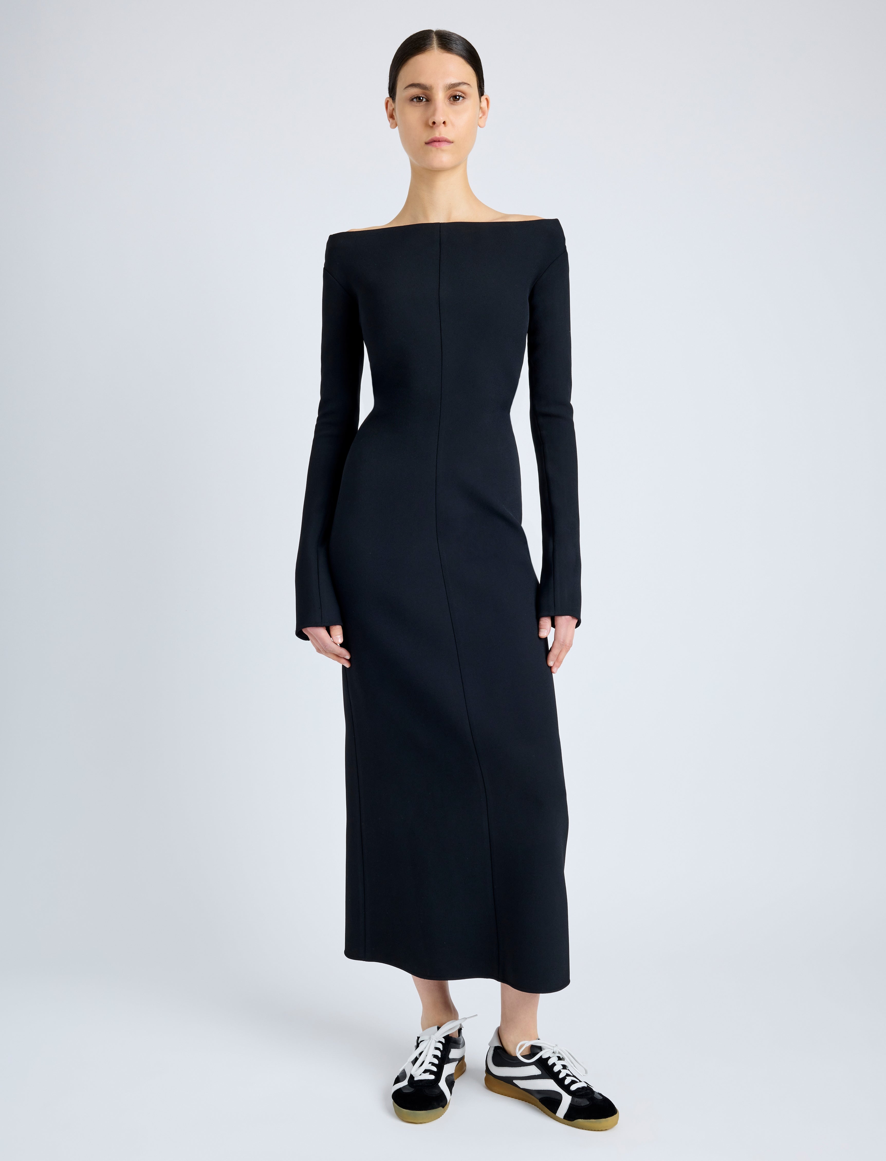 Yara Dress In Bi-Stretch Suiting - 2
