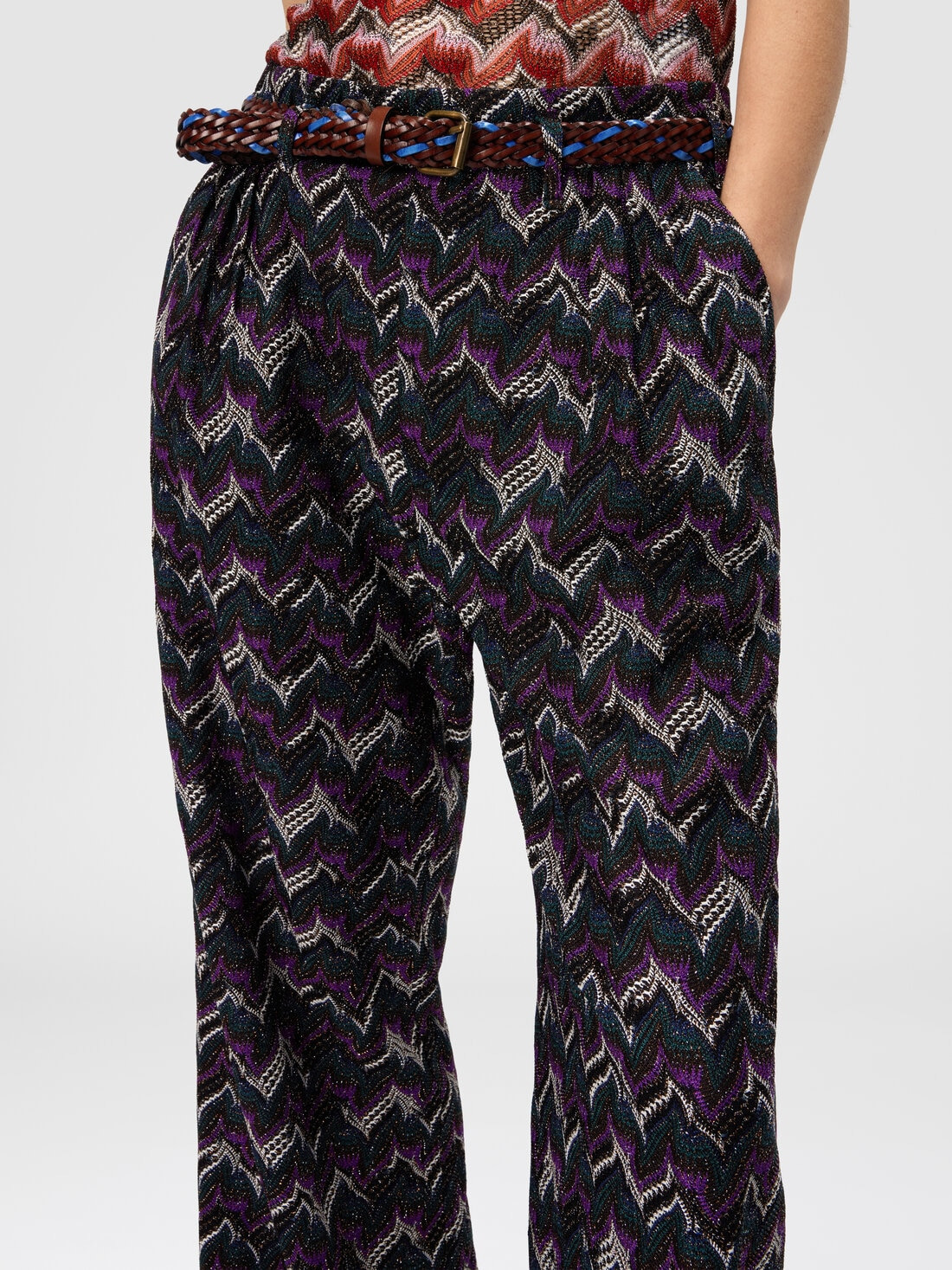 Tailored Pants in Lace with Belt - 5
