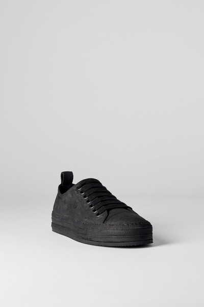Ann Demeulemeester Gert Low Top Sneakers Crosta Painted Black outlook