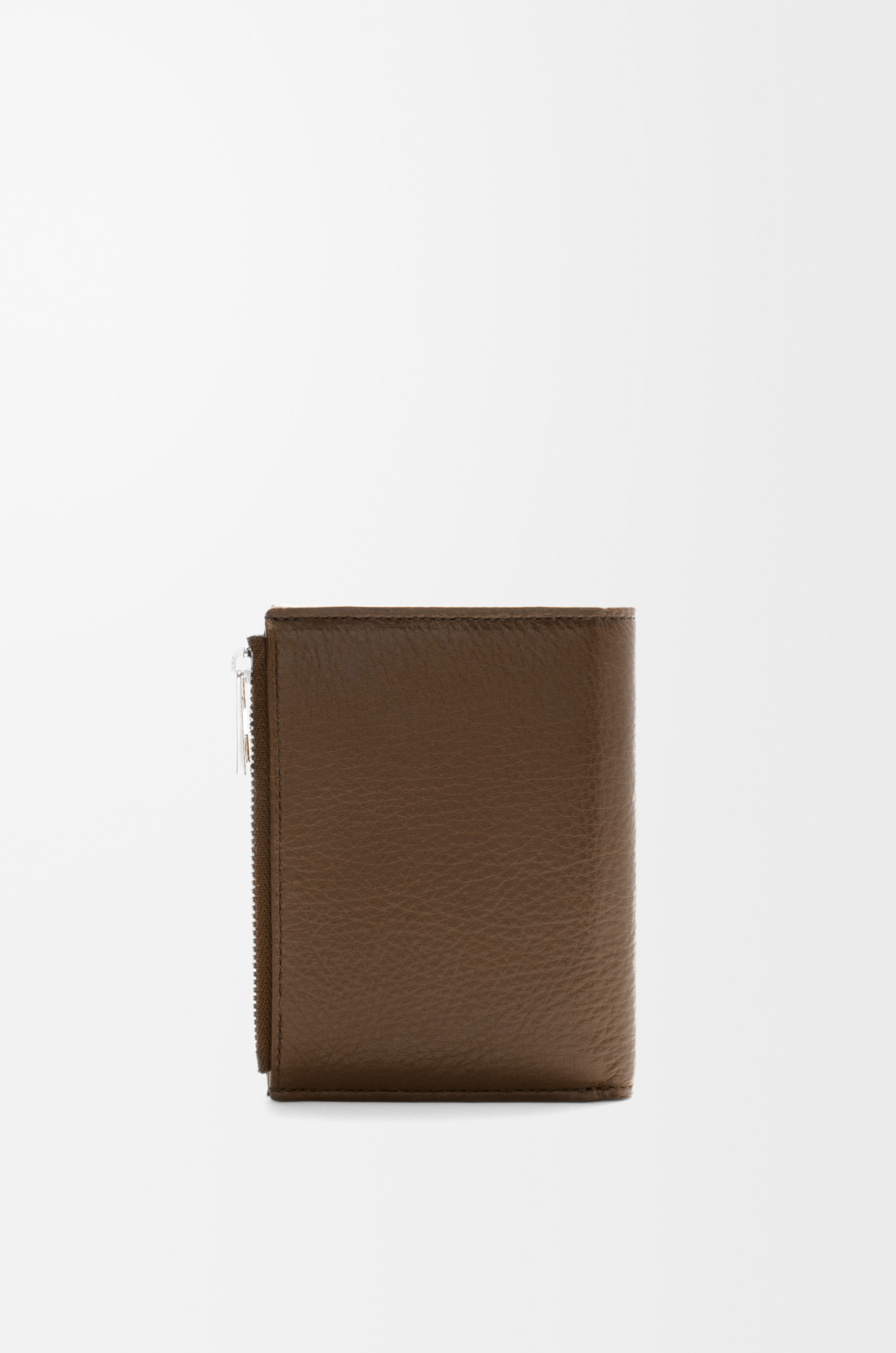 Slim compact wallet in deerskin - 4