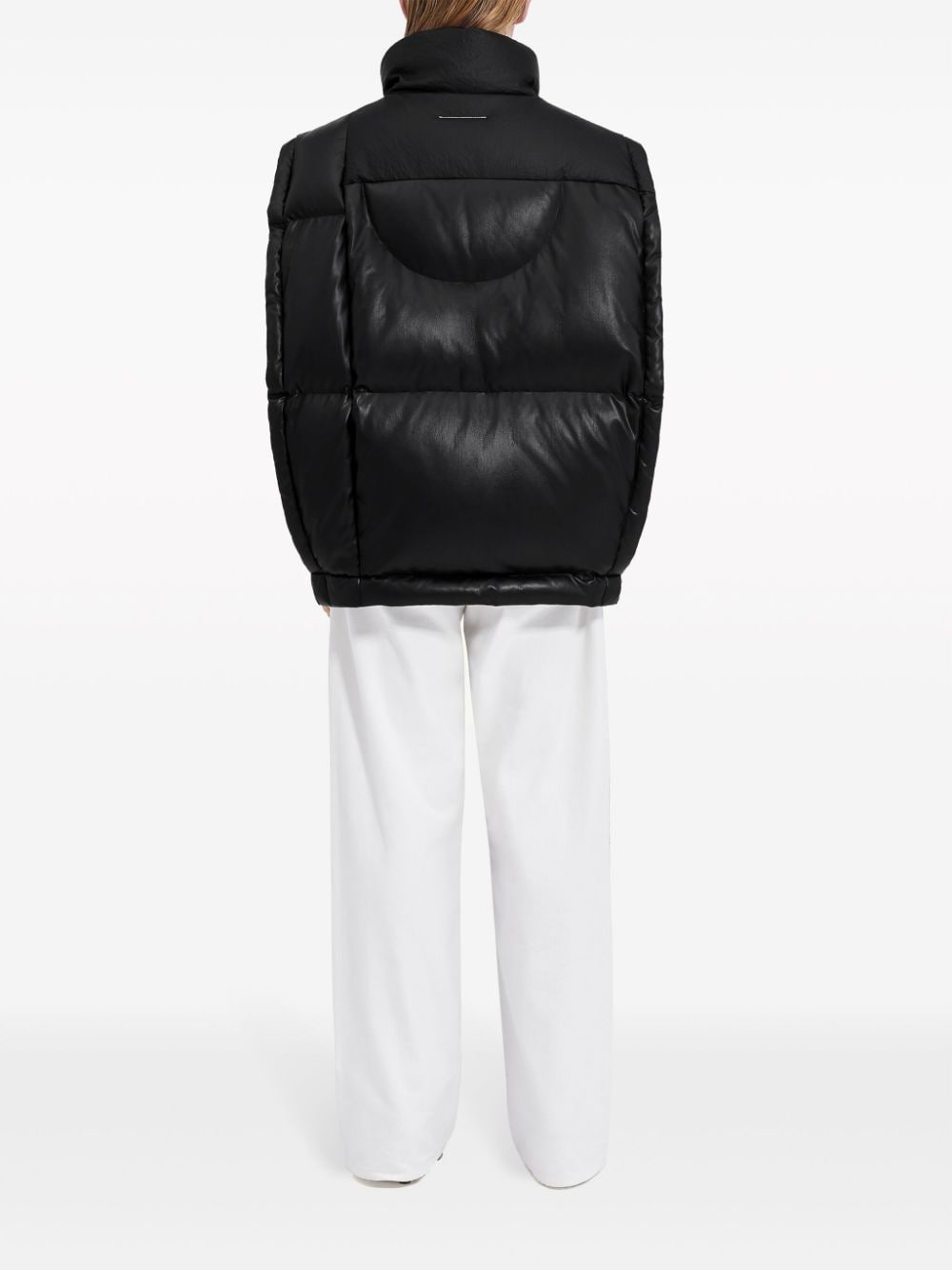 x Chen Peng numbers-logo padded gilet - 4