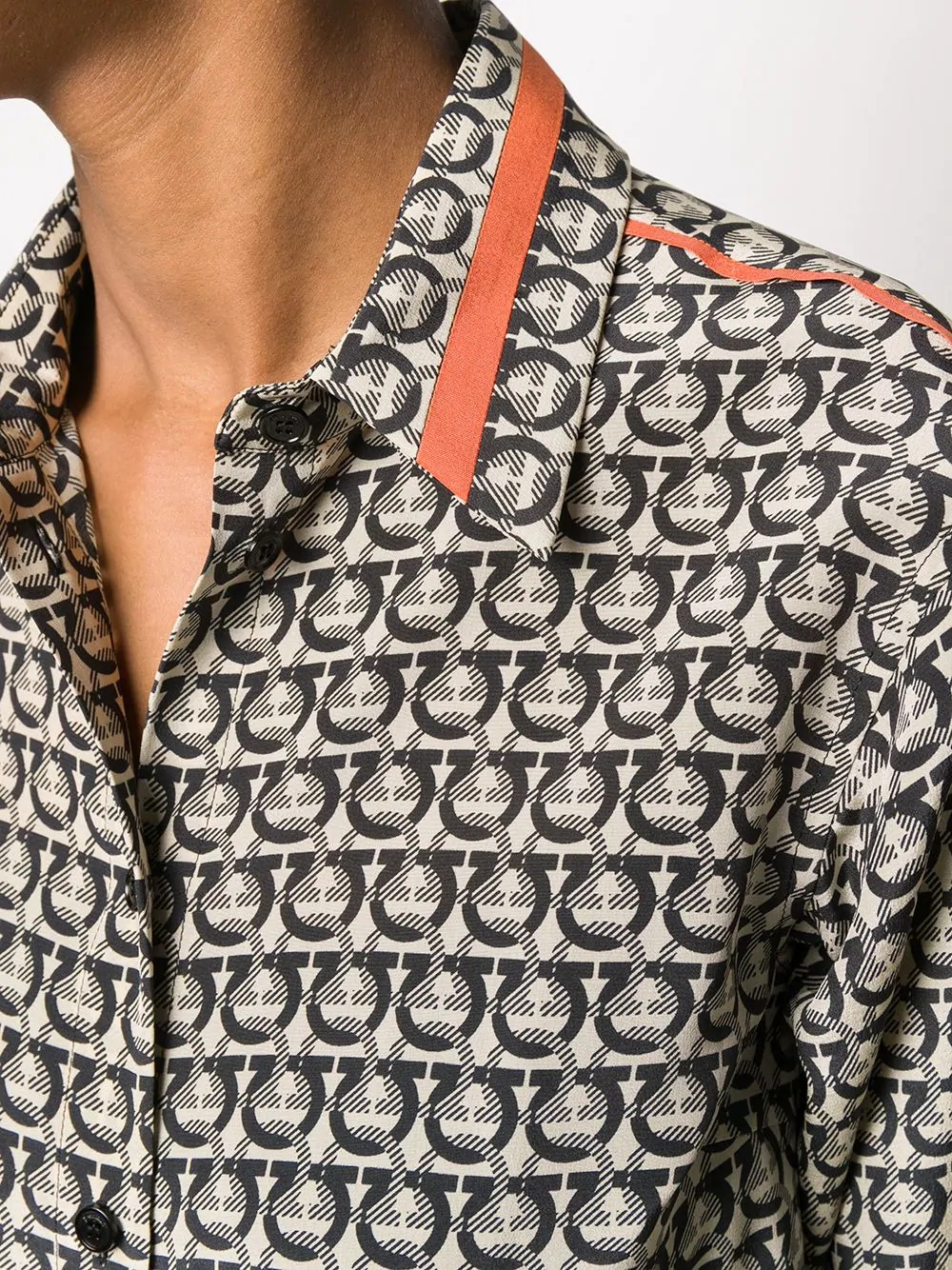 Gancini jacquard shirt - 5