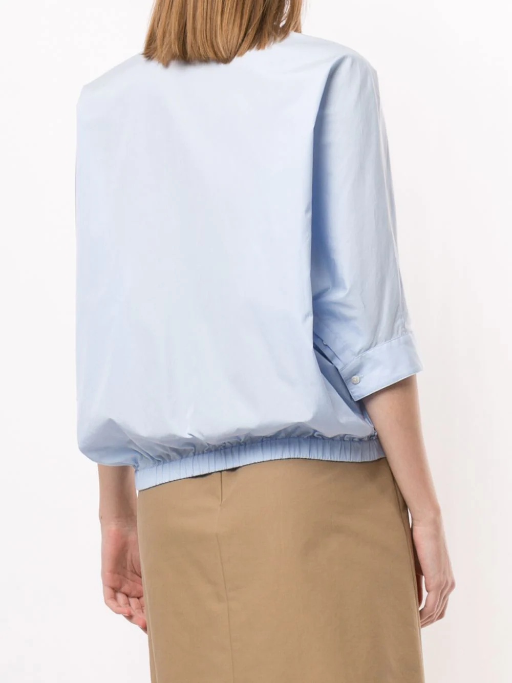 poplin dolman sleeve top - 4