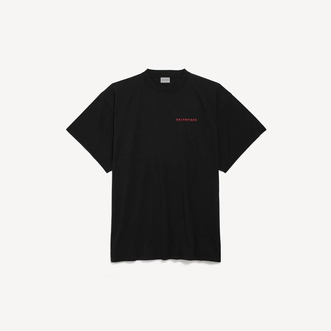 Men's Balenciaga Back Gradient Oversized T-shirt in Black - 1