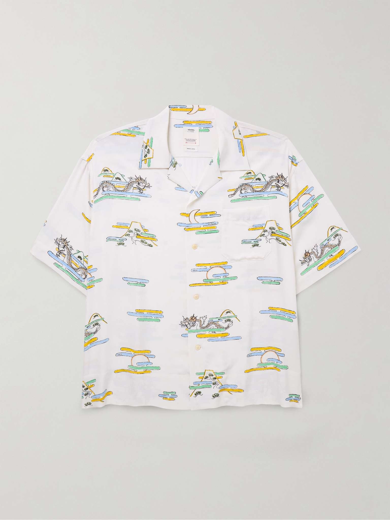 Copa Camp-Collar Printed Crepe Shirt - 1