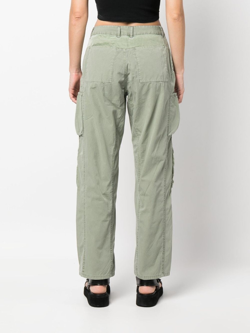 mid-rise straight-leg work trousers 4