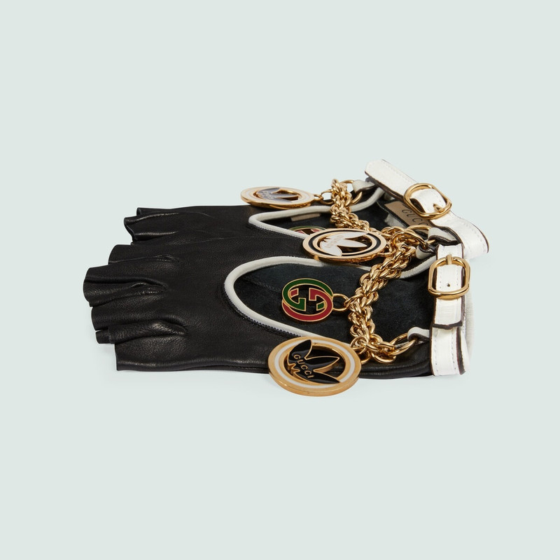 GUCCI adidas x Gucci leather gloves outlook