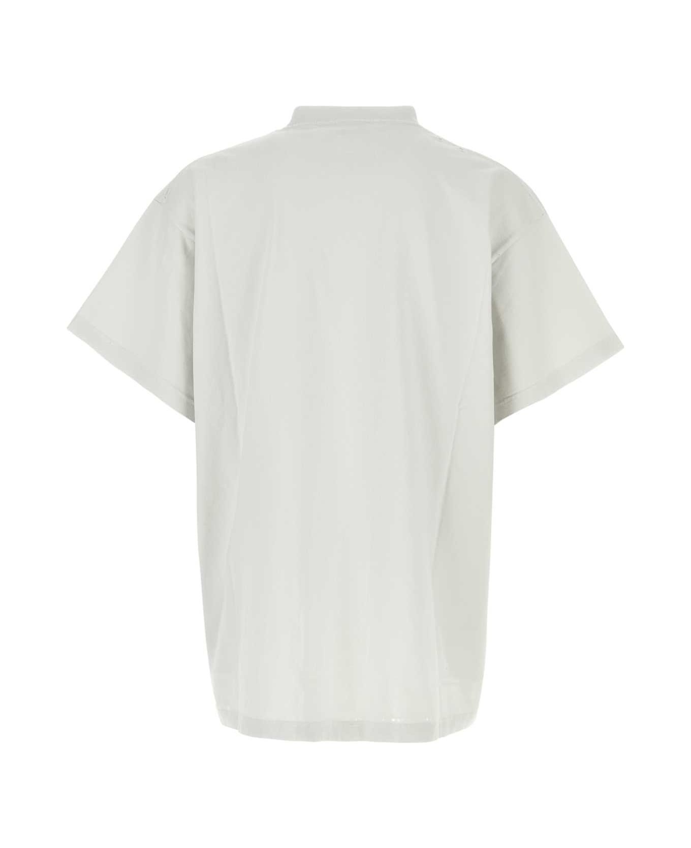 Light Grey Cotton Oversize T-shirt - 2