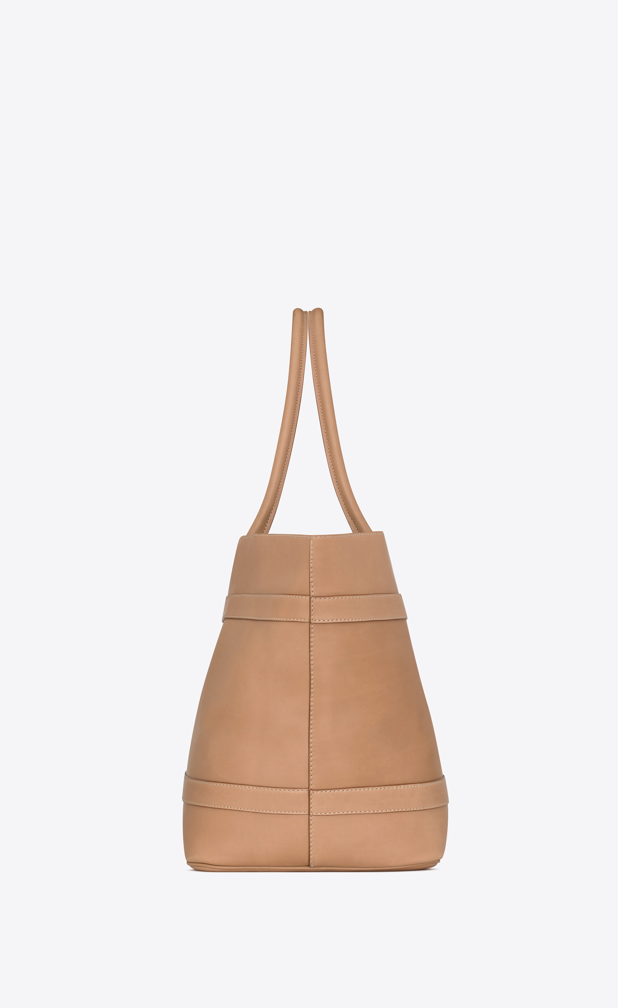rive gauche tote bag in vegetable-tanned leather - 4