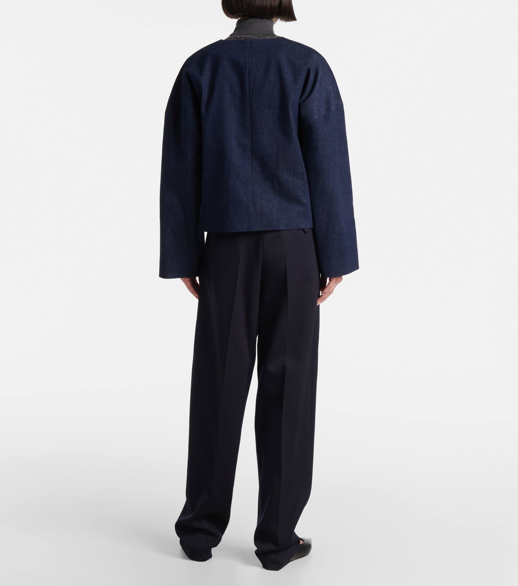 Dev cropped denim jacket - 3