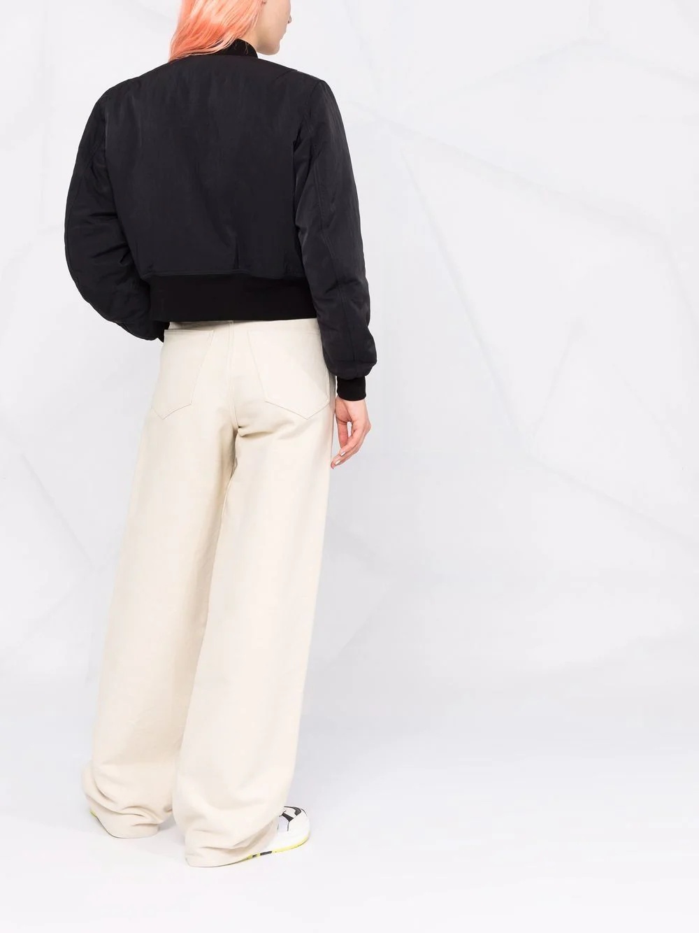 embroidered logo bomber jacket - 4