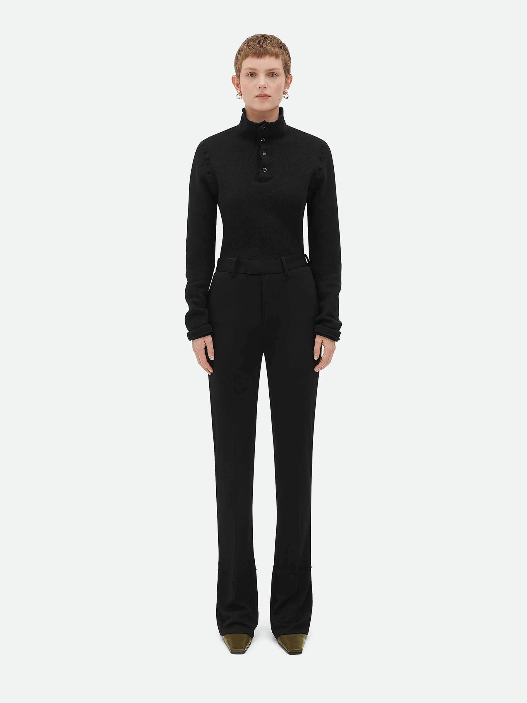 【関税＆送料込み】Bottega Veneta Viscose Flared Trousers Bottega Veneta® Women's Notebook Viscose Flared Trousers in