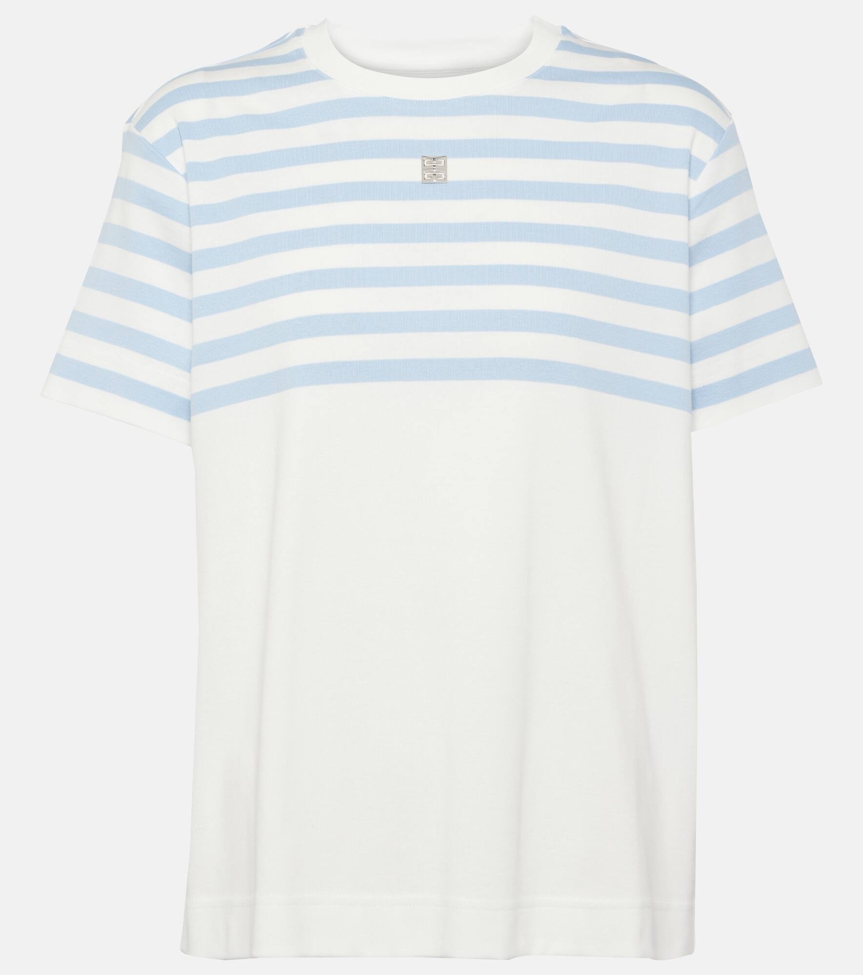 4G striped cotton T-shirt - 1