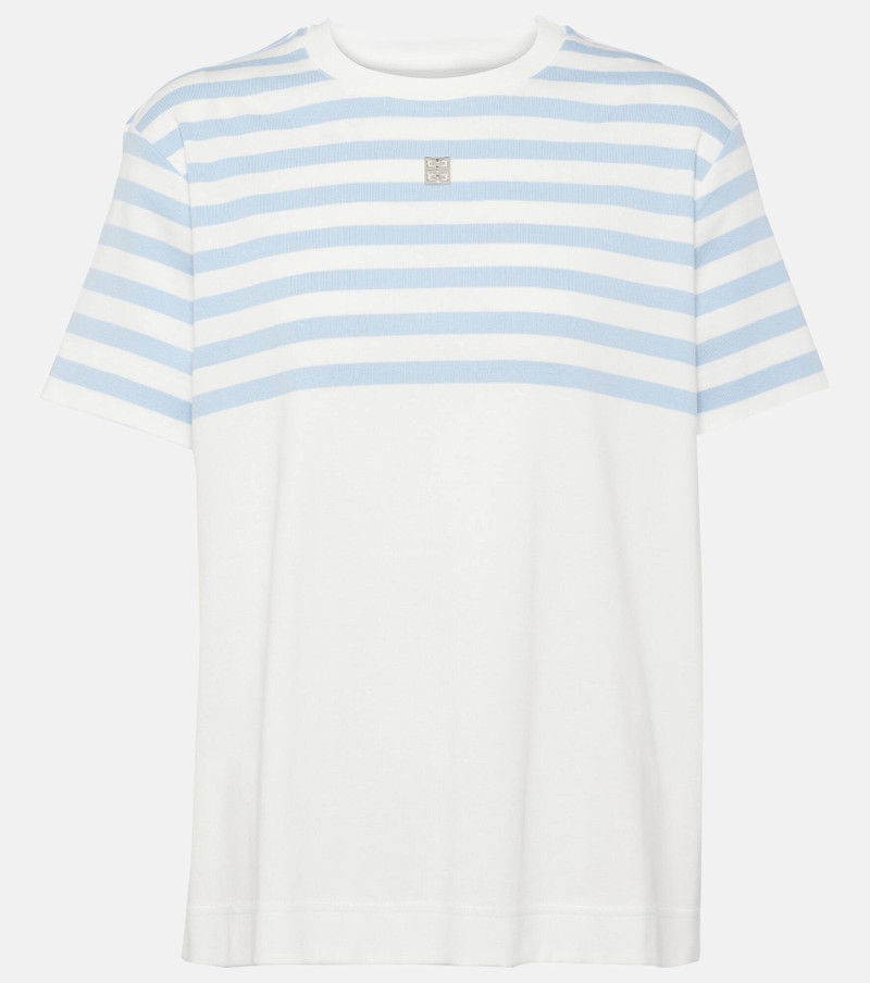 4G striped cotton T-shirt - 1