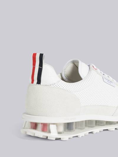 Thom Browne VITELLO CALF LEATHER CLEAR SOLE TECH RUNNER outlook
