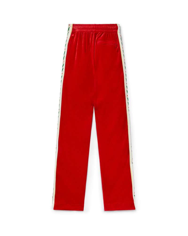 CASABLANCA Laurel Velour Track Pants outlook